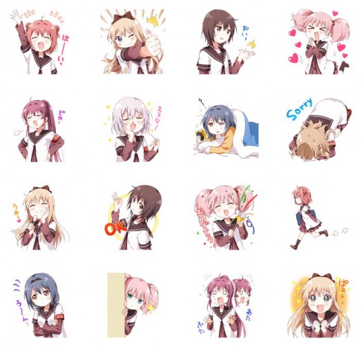 ゆるゆりLINEスタンプ0002
